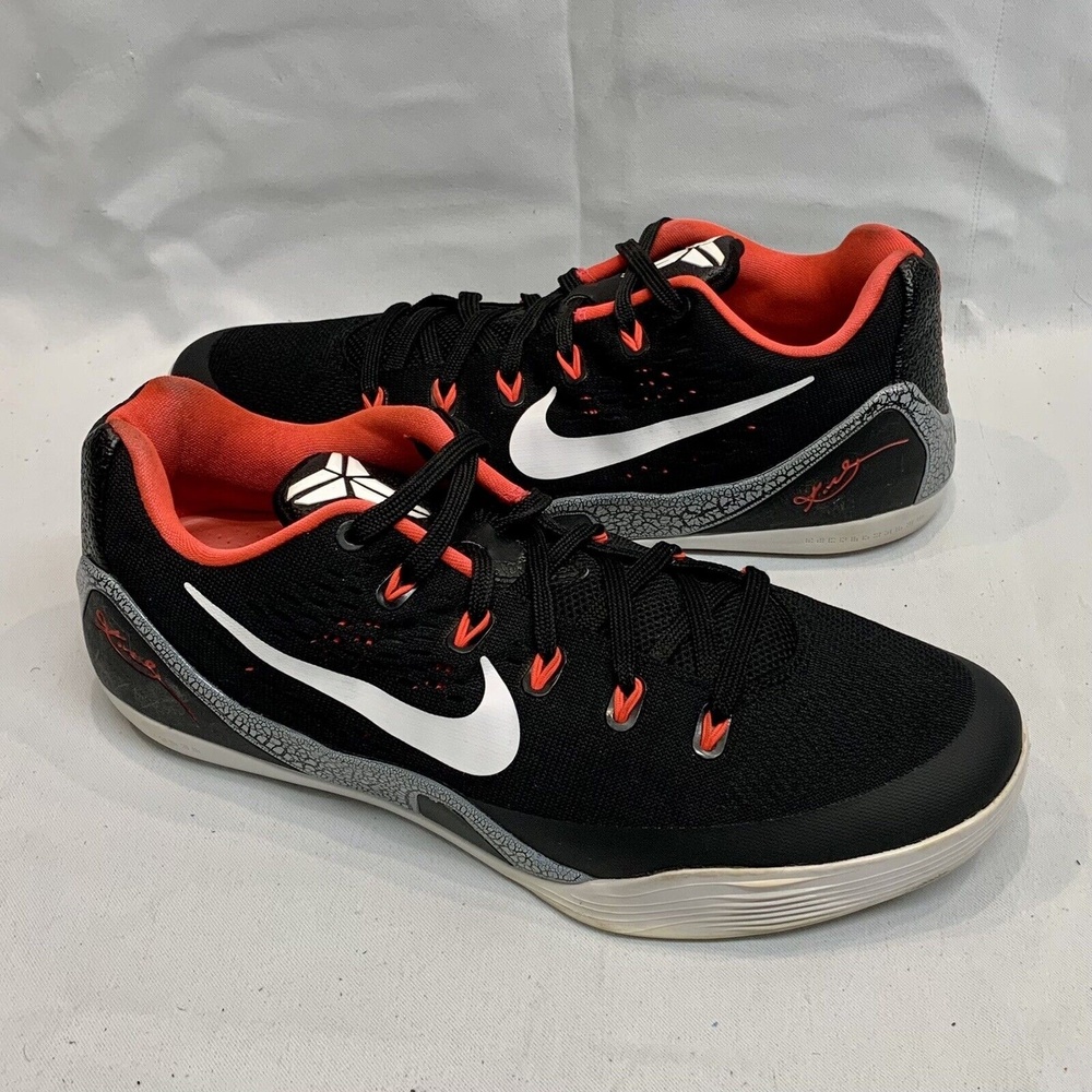 Nike Kobe 9 IX EM Men's Size 9.5 Shoes Laser Crimson / Black 646701-001 Sneakers